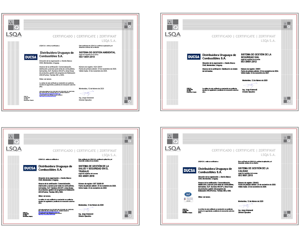 certificación